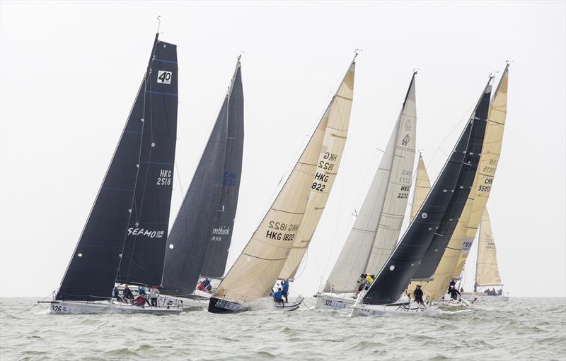 Formation start. 2020 Guangdong-Hong Kong-Macao Greater Bay Area Cup Regatta & Macao Cup International Regatta. - photo © Guy Nowell