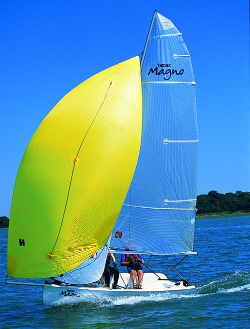 The Magno is a great all-rounder with three-sails and a deep, spacious cockpit  photo copyright Jeremy Evans taken at  and featuring the Topaz Magno class