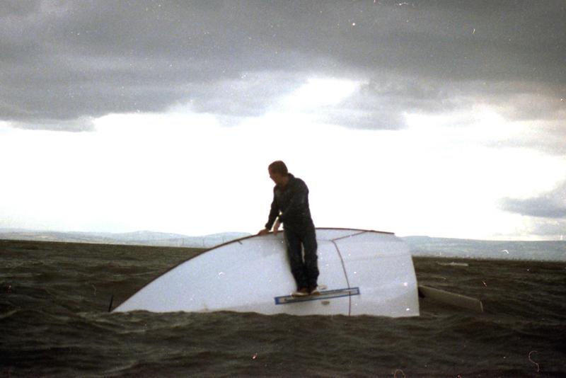 Anyone who sailed an early Mirror 14/Marauder would remember moments like this! A capsize was a major problem, as the hull floated so high, often resulting in a total inversion photo copyright Dougal Henshall taken at  and featuring the Marauder class