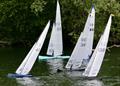 John Smith (43) leading in the approach to the windward mark - 43rd Marblehead Mermaid Trophy at Guildford © Gillian Pearson