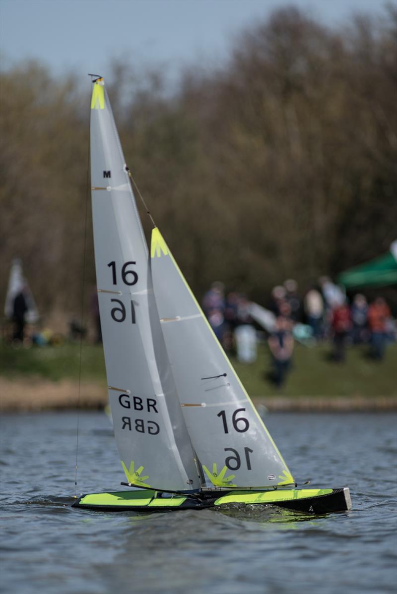 Hugh McAdoo's beautifully turned out PRIME NUMBER during Marblehead Ranking Event 1 at Woking photo copyright Jenifer Bunnett taken at Radio Sailing Woking and featuring the Marblehead class