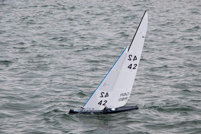 Brad Gibson wins the UK Marblehead Class Nationals at Fleetwood photo copyright Tim Lanigan taken at Fleetwood Model Yacht Club and featuring the Marblehead class