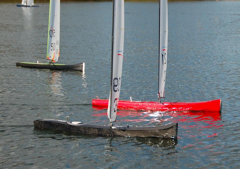 Marbleheads at Watermead photo copyright Roger Stollery taken at Watermead Model Boat Club  and featuring the Marblehead class