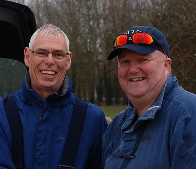 PRO Clive Bardell with Darin Ballington (2nd) at UK Marblehead class 2018 Ranking Event 1 at Watermead photo copyright Roger Stollery taken at Watermead Model Boat Club  and featuring the Marblehead class