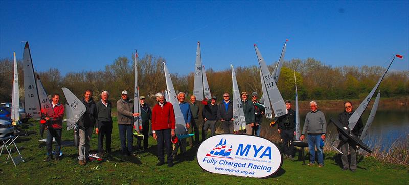 All the competitors and their Marbleheads during the 40th Mermaid Trophy  photo copyright Roger Stollery taken at Guildford Model Yacht Club and featuring the Marblehead class