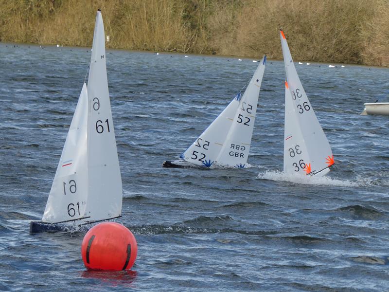 Colin Goodman's GRUNGE wins Race 10, whilst Martin Crysell 52 passes David Adam 36, which took a dive during the GAMES 3 Marblehead event at 3 Rivers RYC photo copyright Keith Allen taken at Three Rivers Radio Yachting Club and featuring the Marblehead class