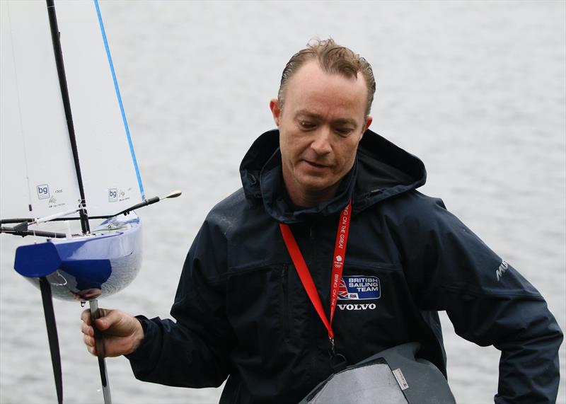 2021 M&S District Marblehead Championship - GAMES 5: Mark Robinson with his GRUNGE photo copyright Gillian Pearson taken at Guildford Model Yacht Club and featuring the Marblehead class