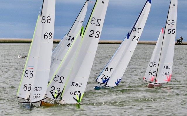 Marblehead Ranking Series at West Kirby - Round 5 on Sunday photo copyright Gill Pearson taken at Birkenhead Radio Sailing & Power Club and featuring the Marblehead class