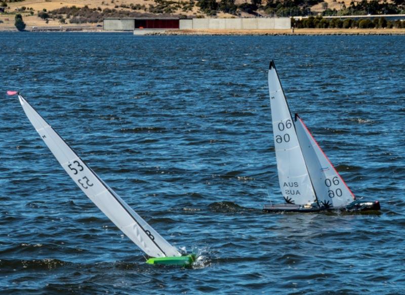 The Indie design (06) and Grunge (53) both out of the BG stable and leading the fleet photo copyright Robert Gavin taken at  and featuring the Marblehead class