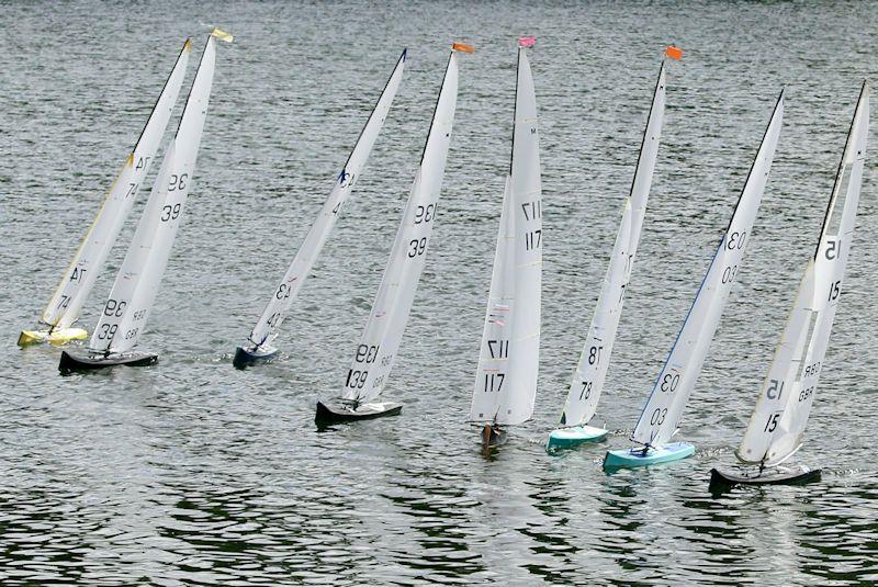 A good start by Peter Stollery (39) and Oliver Stollery (139) - 43rd Marblehead Mermaid Trophy at Guildford photo copyright Gillian Pearson taken at Guildford Model Yacht Club and featuring the Marblehead class