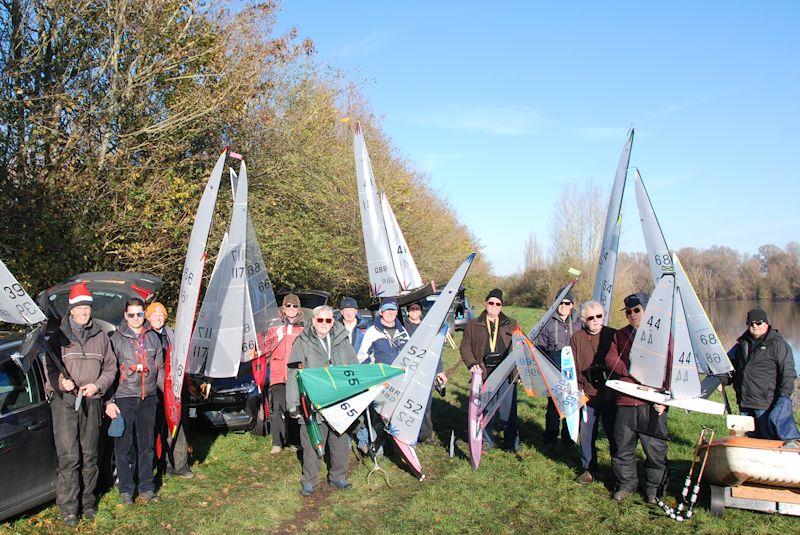 Winner, Austin Guerrier (far right), with competitors and RO - Marblehead Brass Monkey and GAMES 13 event at Abbey Meads, Chertsey photo copyright Slieve Mcgalliard taken at Guildford Model Yacht Club and featuring the Marblehead class