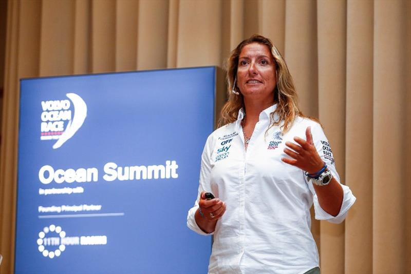 Dee Caffari during the Ocean Summit in Cape Town on 7th December 2017 photo copyright Pedro Martinez / Volvo Ocean Race taken at  and featuring the Marine Industry class