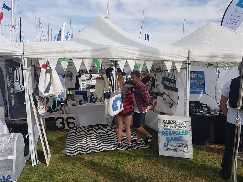 Sailor Made bags and wallets - Club Marine Pittwater Sail Expo 2018 photo copyright Peter Rendle taken at Royal Prince Alfred Yacht Club and featuring the Marine Industry class