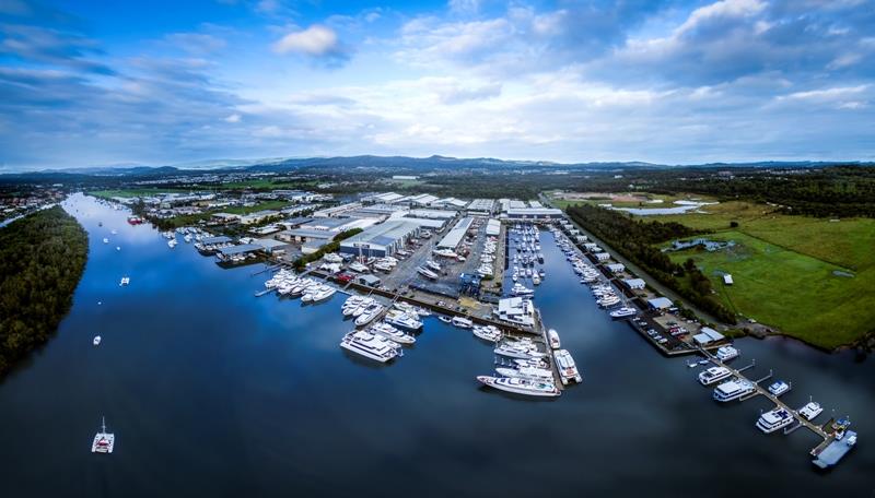 Aerial view of Coomera precinct, the location for the Marinas19 technical tour photo copyright Marina Industries Association taken at  and featuring the Marine Industry class