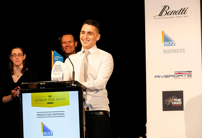 2021 Marine Industry Apprentice winner Robert Smith - photo © Sheree Burke