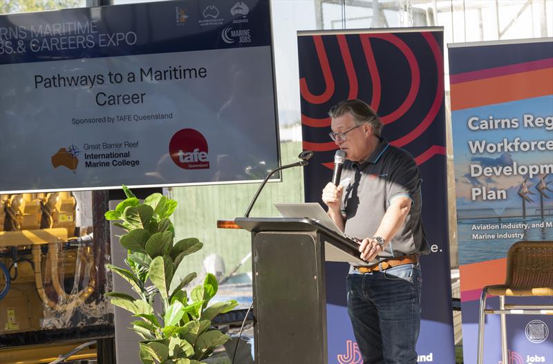 Master of Ceremonies - Andrew Hayes Enterprise Development Manager of NORSTA Maritime – RMP North East - photo © AIMEX