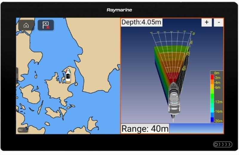 1FLS 3D 30 degrees - Raymarine Split Screen - photo © Daniamant