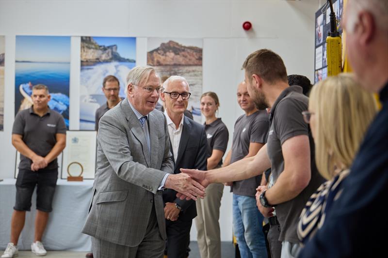 Williams Jet Tenders had the distinct honour of welcoming His Royal Highness, The Duke of Gloucester, to its Oxfordshire facilities photo copyright Williams Jet Tenders taken at  and featuring the Marine Industry class