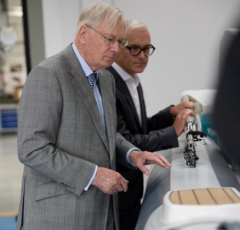 Williams Jet Tenders had the distinct honour of welcoming His Royal Highness, The Duke of Gloucester, to its Oxfordshire facilities photo copyright Williams Jet Tenders taken at  and featuring the Marine Industry class
