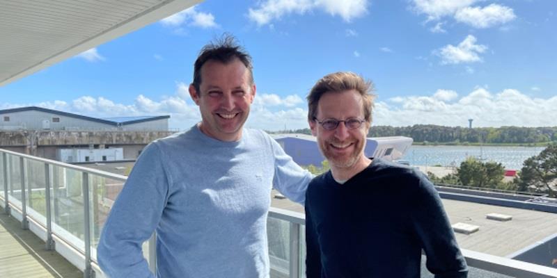 Jean-Francois Cuzon, co-founder and CEO of Pixel sur Mer & Benjamin Muyl, MDS co-partner photo copyright DR / Pixel sur Mer taken at  and featuring the Marine Industry class