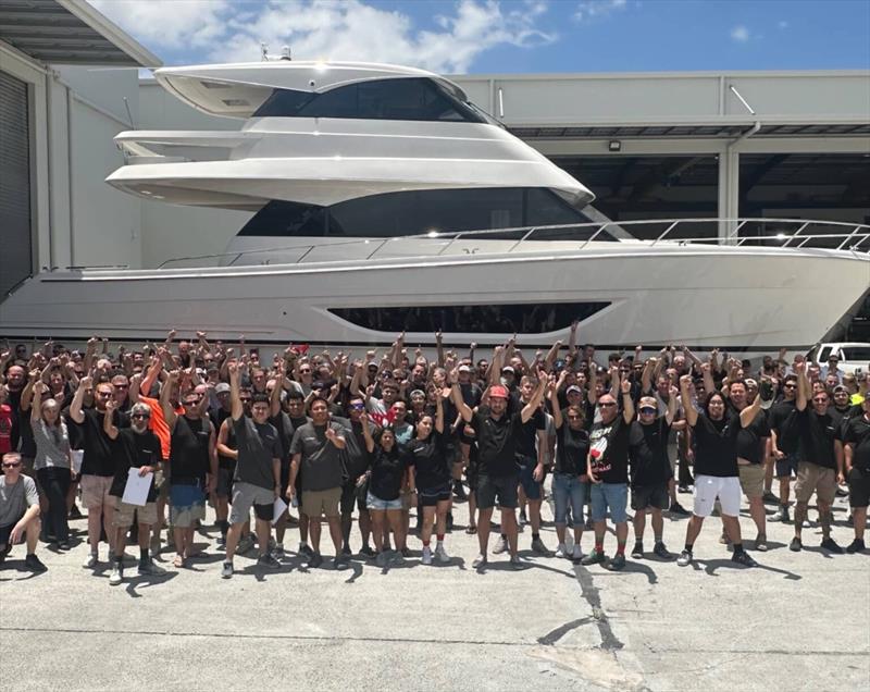 Maritimo Factory Staff photo copyright Maritimo taken at  and featuring the Marine Industry class