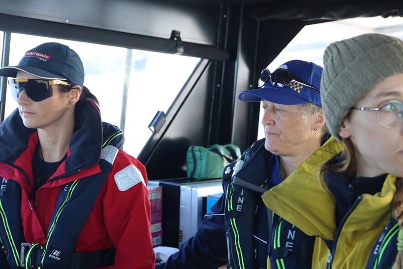 Marine Rescue Port Macquarie Deputy Unit Commander Alison Cameron-Brown (centre) - photo © Marine Rescue NSW