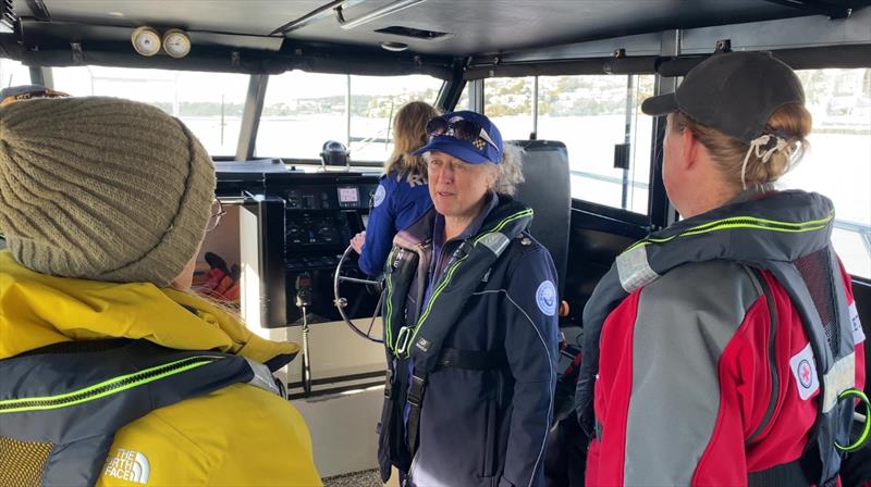 Marine Rescue Port Macquarie Deputy Unit Commander Alison Cameron-Brown during the on water exercise - photo © Marine Rescue NSW