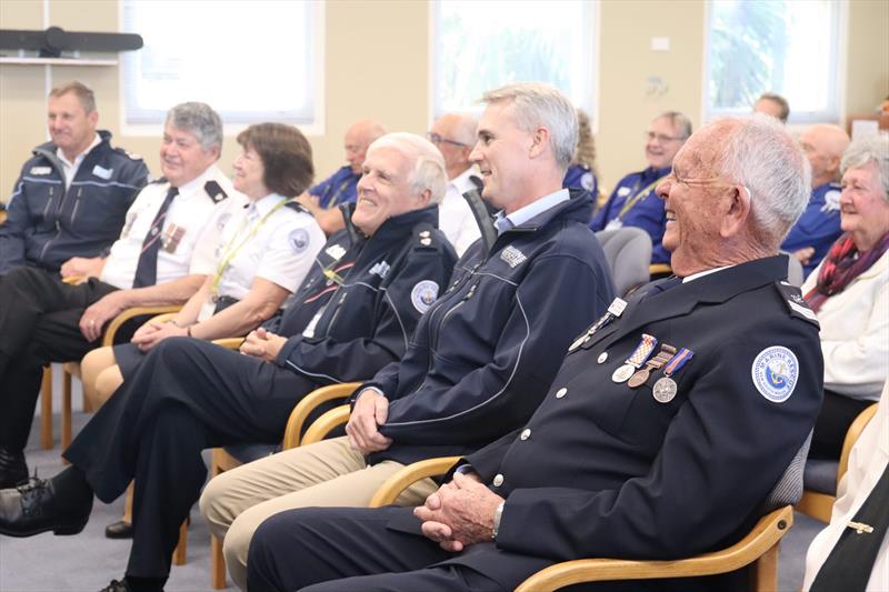 Marine Rescue Botany Port Hacking Ian Baker 50-year service presentation - photo © Marine Rescue NSW