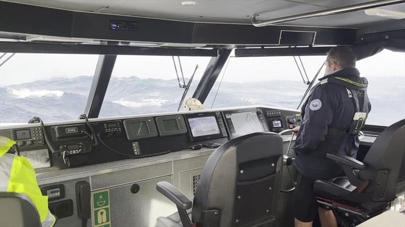 A Marine Rescue Lord Howe Island crew was confronted with three to five-metre seas and 30-knot winds lee of the island during a marathon rescue mission in early August - photo © Marine Rescue NSW
