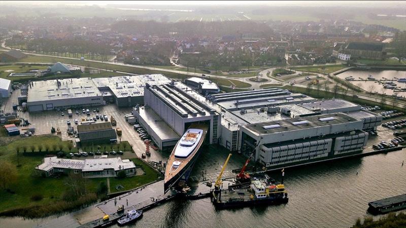 The Royal Huisman yard photo copyright Royal Huisman taken at  and featuring the Marine Industry class