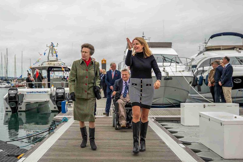 HRH Princess Anne visits Wetwheels Torbay, English Riviera photo copyright Dan Coleman / Image Three Sixty taken at  and featuring the Marine Industry class
