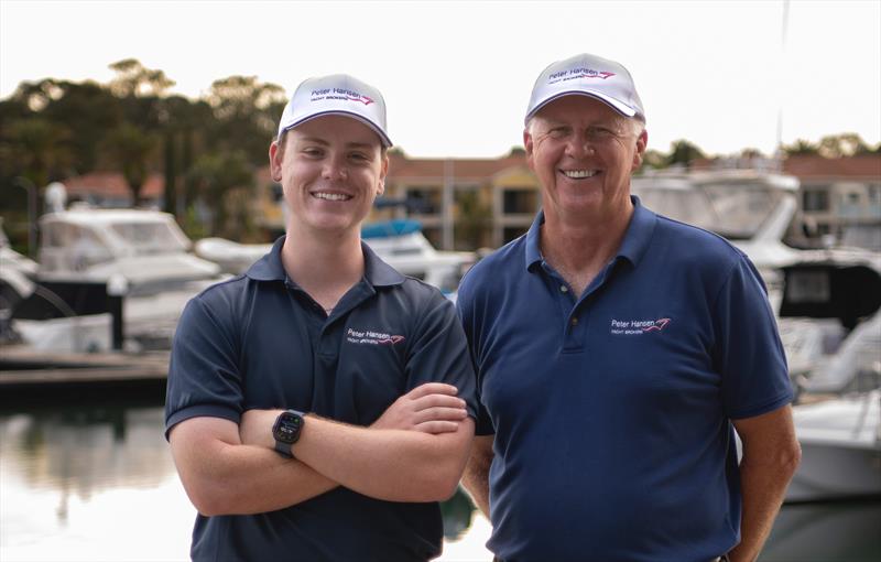 Don Home and Bailey Wilson - photo © Peter Hansen Yacht Brokers Raby Bay