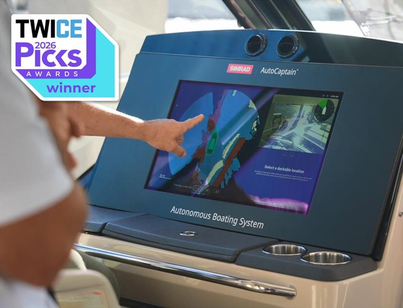 Simrad® AutoCaptain™ wins 2026 CES Picks Award photo copyright Simrad taken at  and featuring the Marine Industry class