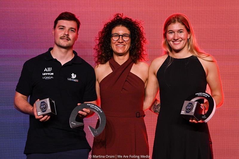 Foiling Awards XI - BEST SAILORS - (L2R) Enzo Balanger, Giulia Conti and Victoria Schultheis - photo © Martina Orsini | WeAreFoilingMedia