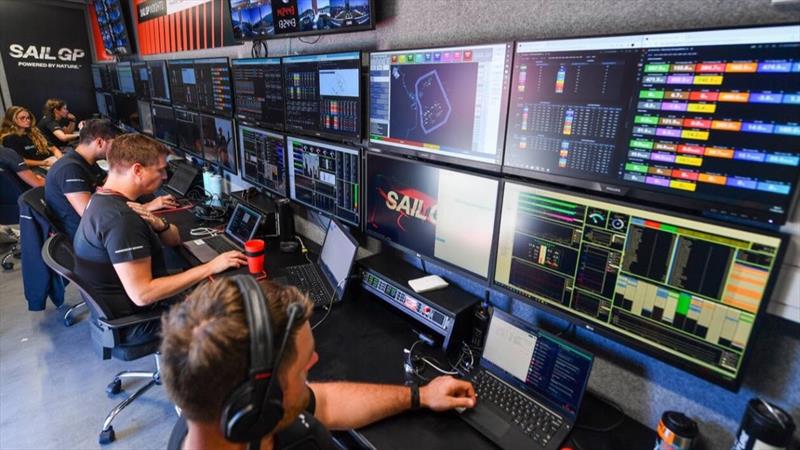 In the SailGP Tech Base, no fewer than 300,000 data points per second are streamed directly from the racecourse. With the help of AI, this vast amount of data is processed in real time, enabling live monitoring, analysis and visualisation - photo © Christophe Favreau