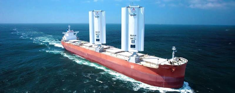 From concept to reality: In 2026, more than 115 large commercial ships are already operating with wind-propulsion systems - photo © Yacht Racing Forum