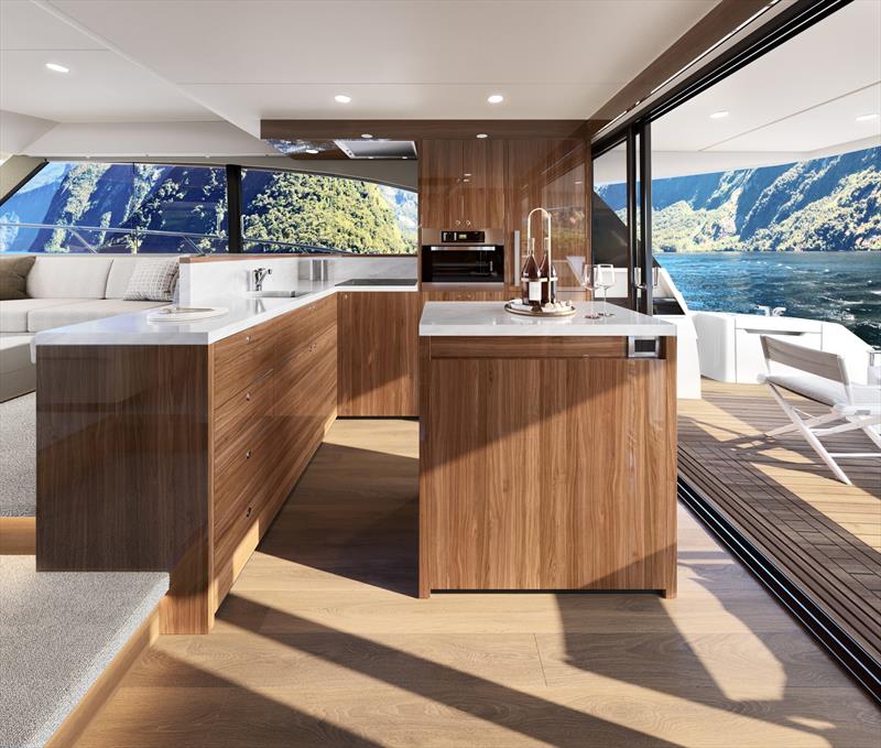 Maritimo M50 Galley - photo © Maritimo