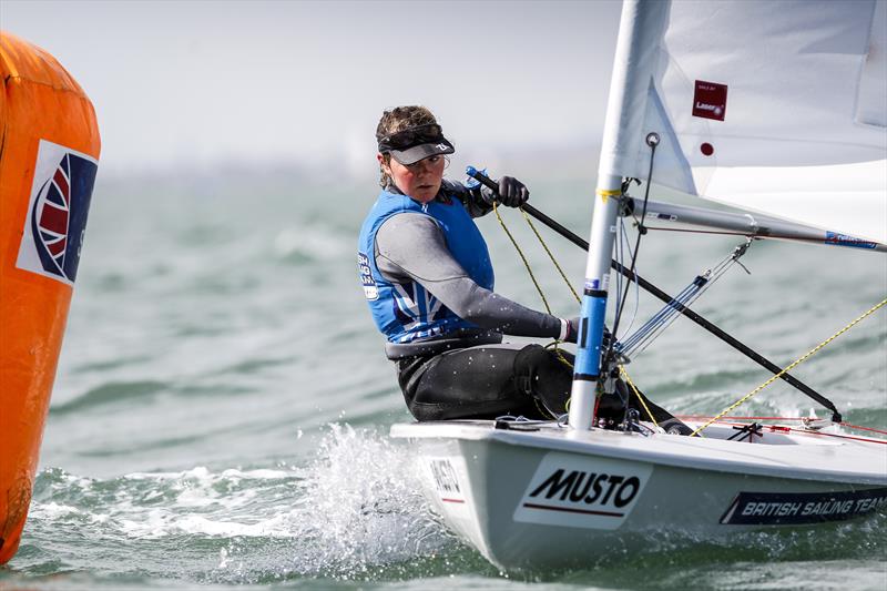 Clementine Thompson, Laser Radial sailor for the British Sailing Team - photo © Paul Wyeth / RYA