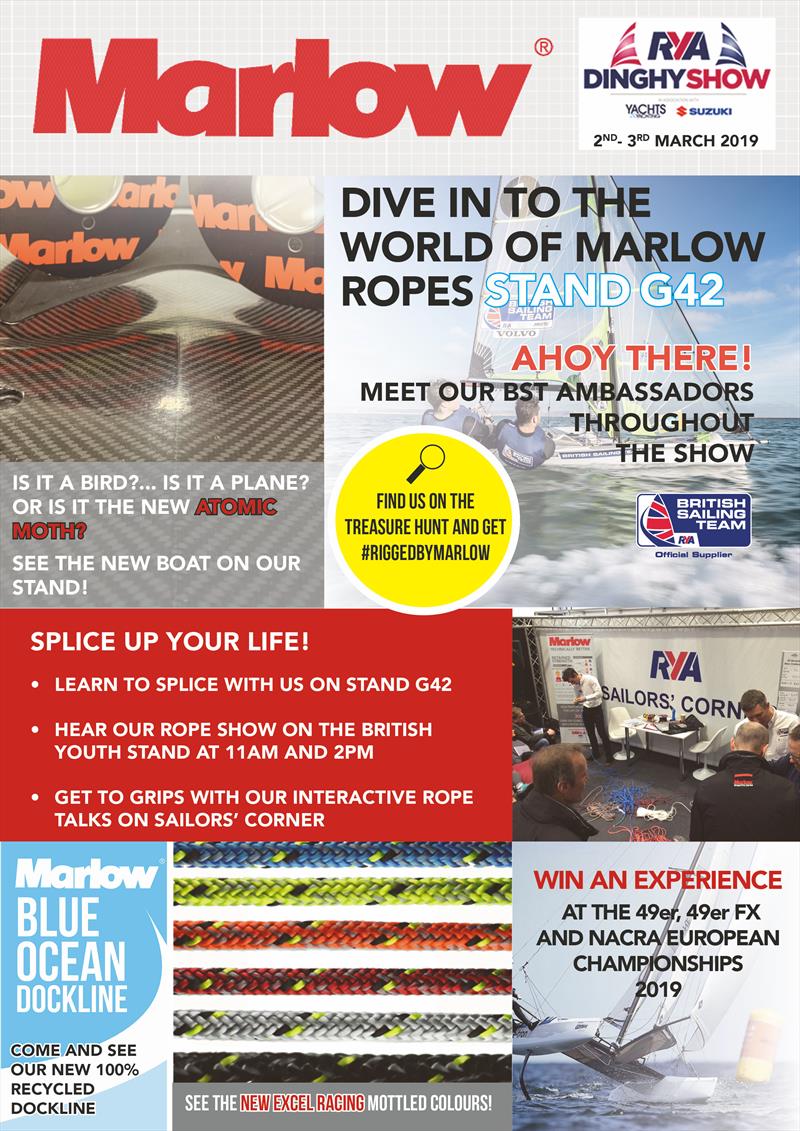 Marlow Ropes at the RYA Dinghy Show 2019 photo copyright Marlow Ropes taken at RYA Dinghy Show and featuring the  class