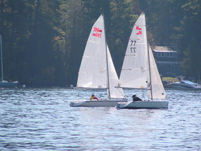 Martin 16s sailing on Lake George at the Y-Knot Sailing Program photo copyright Y-Knot Sailing-Spencer Raggio taken at Sail Newport and featuring the Martin 16 class