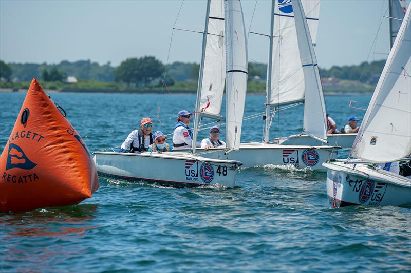 Martin 16 mark rounding at the 20th Anniversary C. Thomas Clagett, Jr. Memorial Clinic and Regatta photo copyright Clagett Sailing - Andes Visual taken at  and featuring the Martin 16 class
