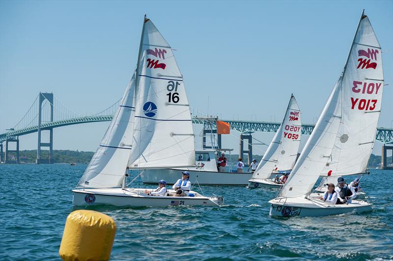 Martin 16 start line action at the 20th Anniversary C. Thomas Clagett, Jr. Memorial Clinic and Regatta photo copyright Clagett Sailing - Andes Visual taken at  and featuring the Martin 16 class