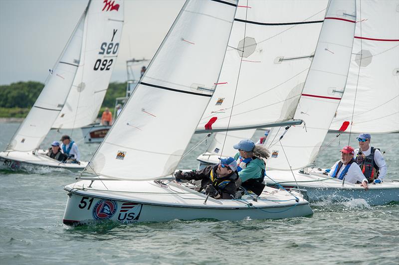 Martin 16 class start line Clagett Regatta and U.S. Para Sailing Championships photo copyright Clagett Sailing - Andes Visual taken at  and featuring the Martin 16 class