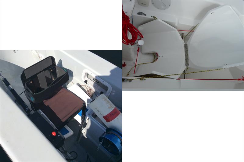 Seat options for the Martin 16 (for sailors with a disability) photo copyright KAPE Boatworks taken at  and featuring the Martin 16 class