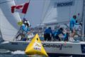 Canada's Peter Wickwire and his Storm Match Racing crew of Dan MacMillan, Steve Flam, Travis Odenbach, Savannah Taylor, and James Heyhoe on day 1 of the 60th Congressional Cup © Ian Roman / WMRT