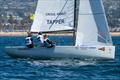 Skipper Cole Tapper with crew Jack Frewin and Hamish Vass - 58th Governor's Cup International Youth Match Racing Championship Day 3