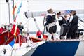 Denmark's Lea Vogelius and her WOW Racing crew of Louise Ulrikkeholm, Sille Christensen, Josefine Rasmussen, Joan Hansen and Maria Juul win the KDY Women's Match Race 2026 &copy; Ian Roman / WMRT