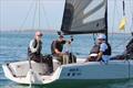 Grace Hooper (far left) with the RGYC crew who came second in the Royal Geelong Yacht Club Open Match Racing Regatta &copy; Royal Geelong Yacht Club
