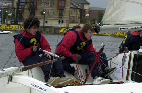 Mark Campbell-James at the 2000 Chernikeeff RYA National Match Racing Championships photo copyright Mark Pepper / Marinepic taken at  and featuring the Match Racing class