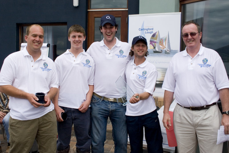 Graeme Grant's team win the Irish J/24 Match Racing Championships photo copyright CSC club member taken at Carlingford Sailing Club and featuring the Match Racing class